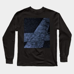 Charcoal grey intersecting lines Long Sleeve T-Shirt